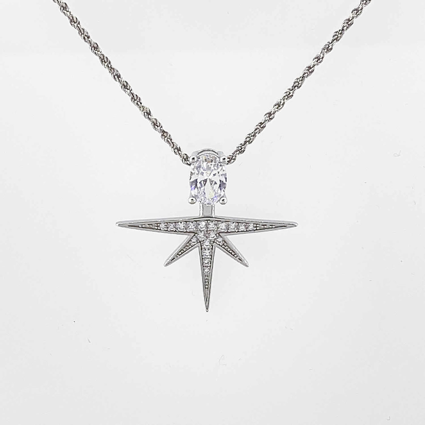 Women's Silver North Star Jacket  Pendant 92.5 purity silver