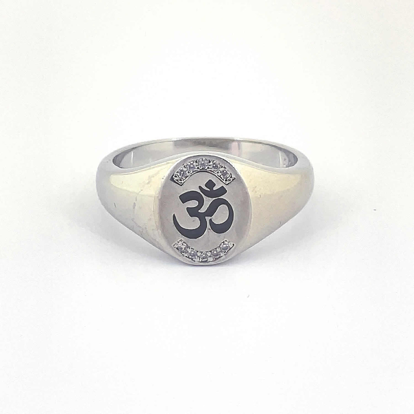 Men's Classy Religious Om Ring 92.5 purity silver