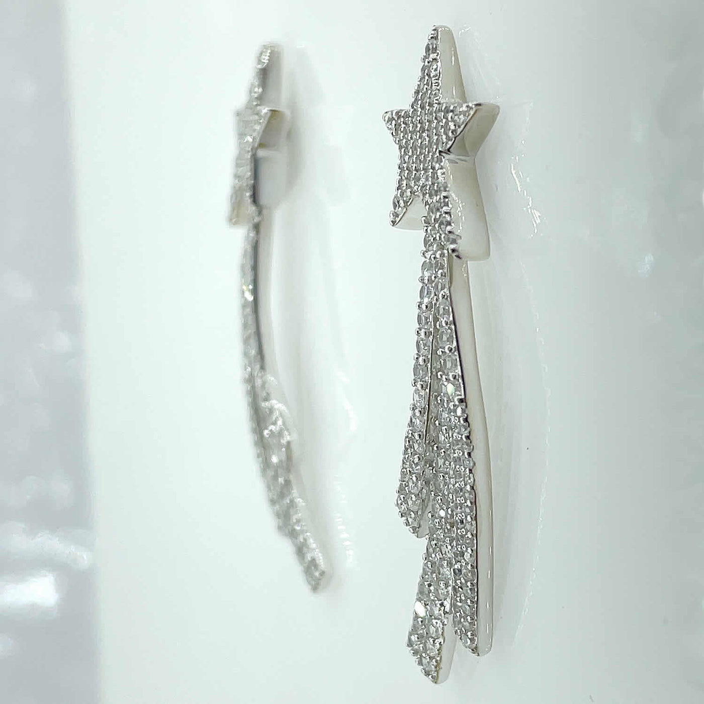 Women's Silver Bold Shooting Star Earring  92.5 Pure Silver