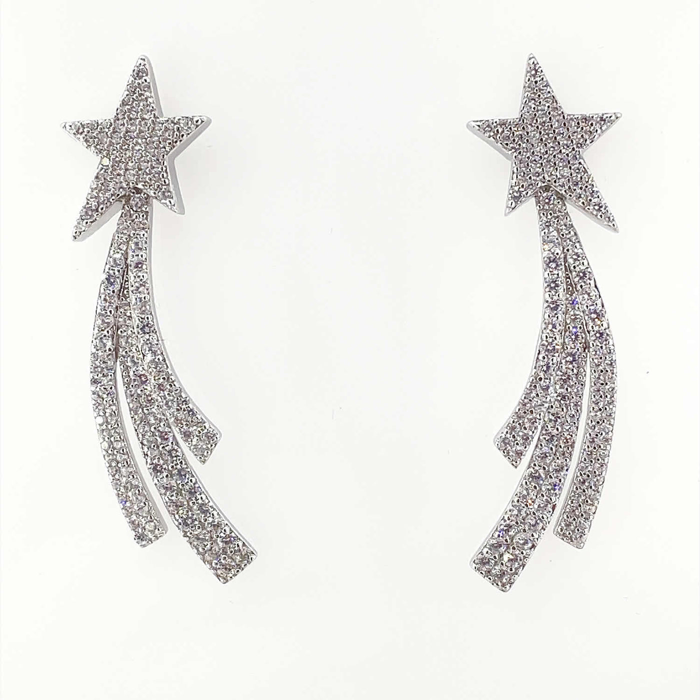 Women's Silver Bold Shooting Star Earring  92.5 Pure Silver