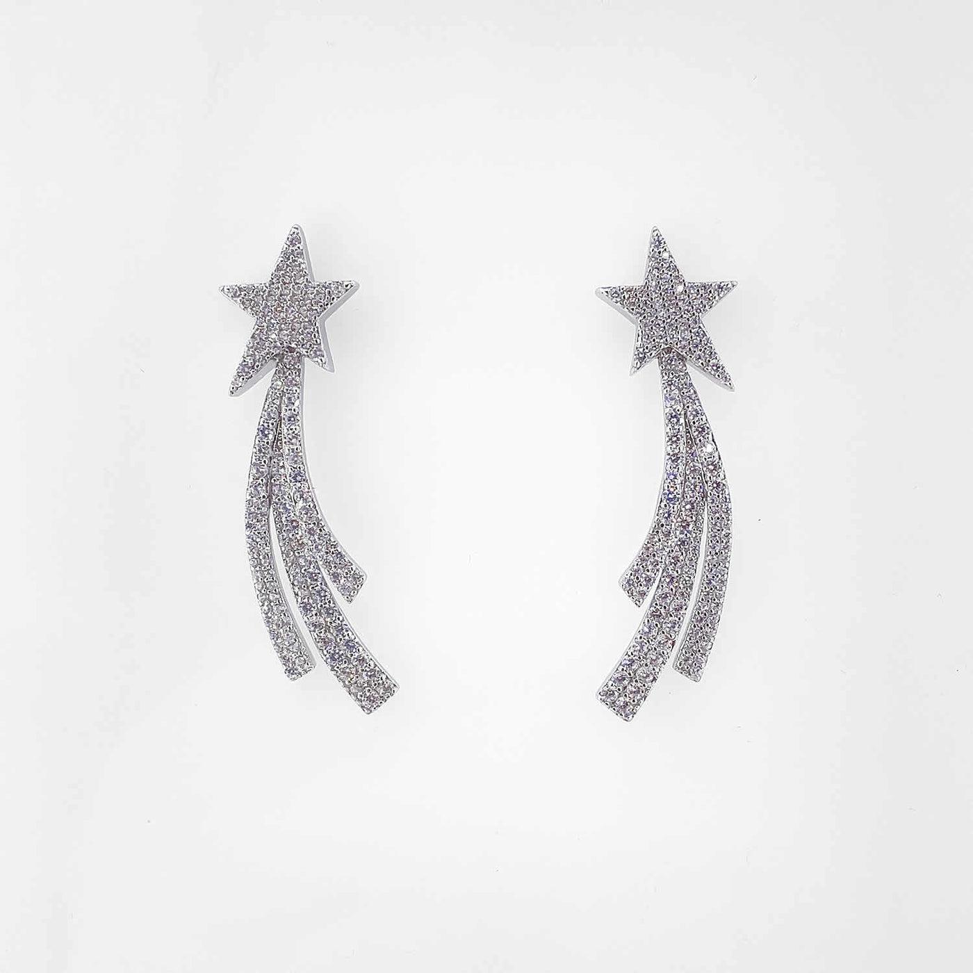 Women's Silver Bold Shooting Star Earring  92.5 Pure Silver