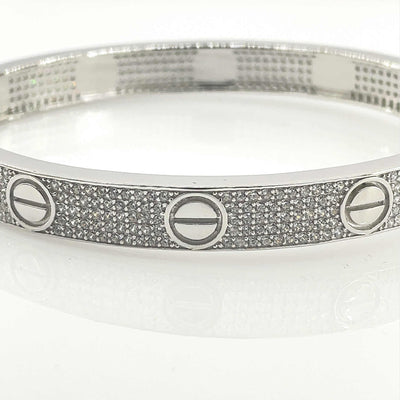 Men's Silver bold Oval Love Bracelet  92.5 Pure Silver