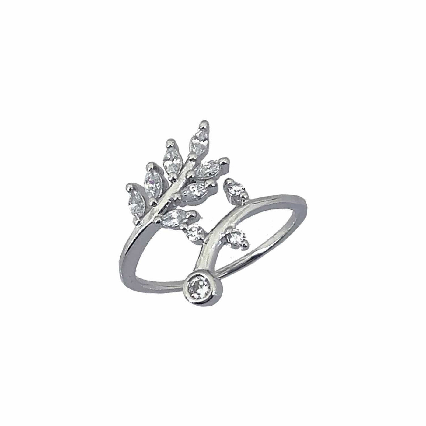 Women's Classy Olive Tiara Wrap Ring 92.5 purity silver