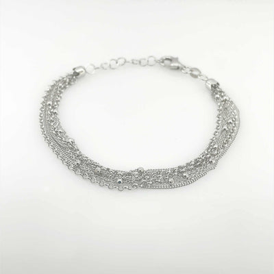 Women's Silver Splendid Multi Strand Elegant Bracelet 92.5 Pure Silver