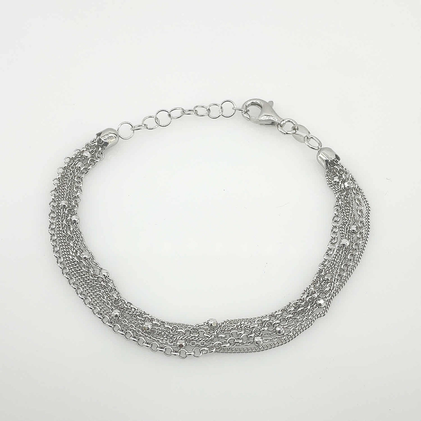 Women's Silver Splendid Multi Strand Elegant Bracelet 92.5 Pure Silver