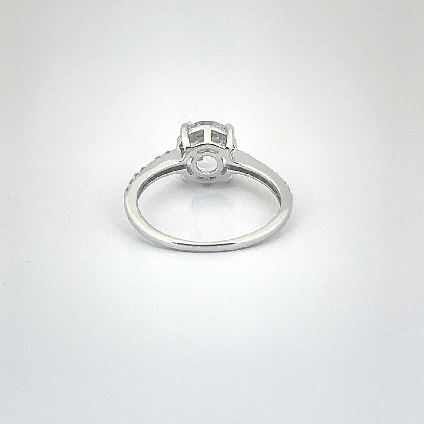 Women's Round  Solitaire Classy Statement Ring 92.5 purity silver