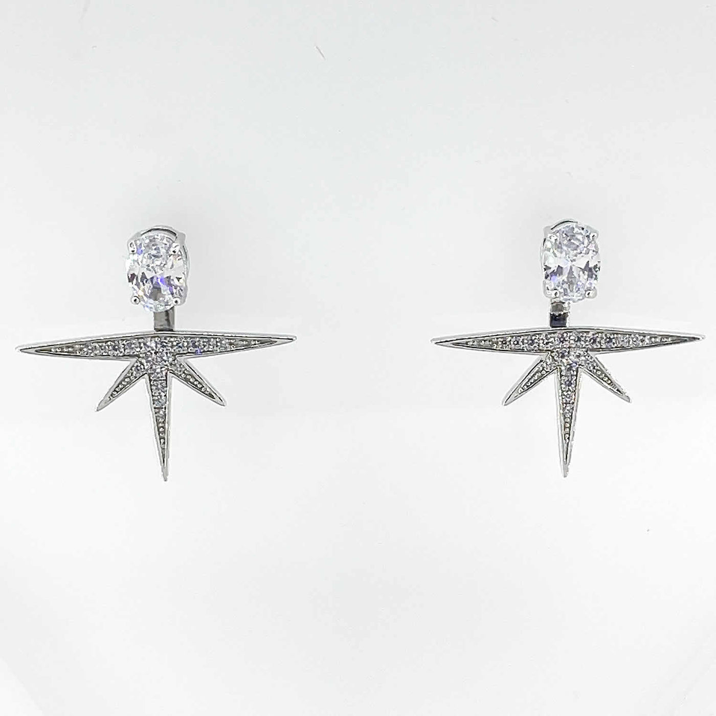 Women's North Star Jacket Earring  92.5 Pure Silver