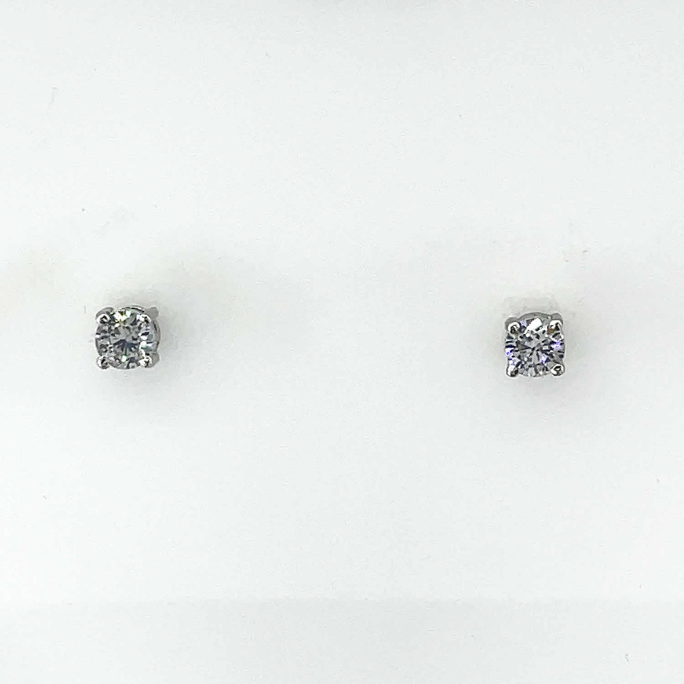 Women's Small  Solitaire Stud Earring  92.5 Pure Silver