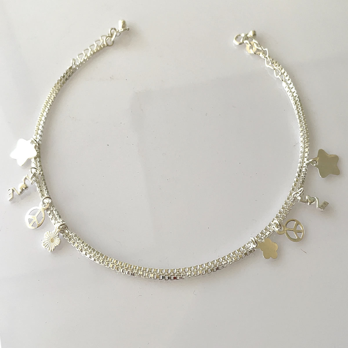 Charm Silver Anklet