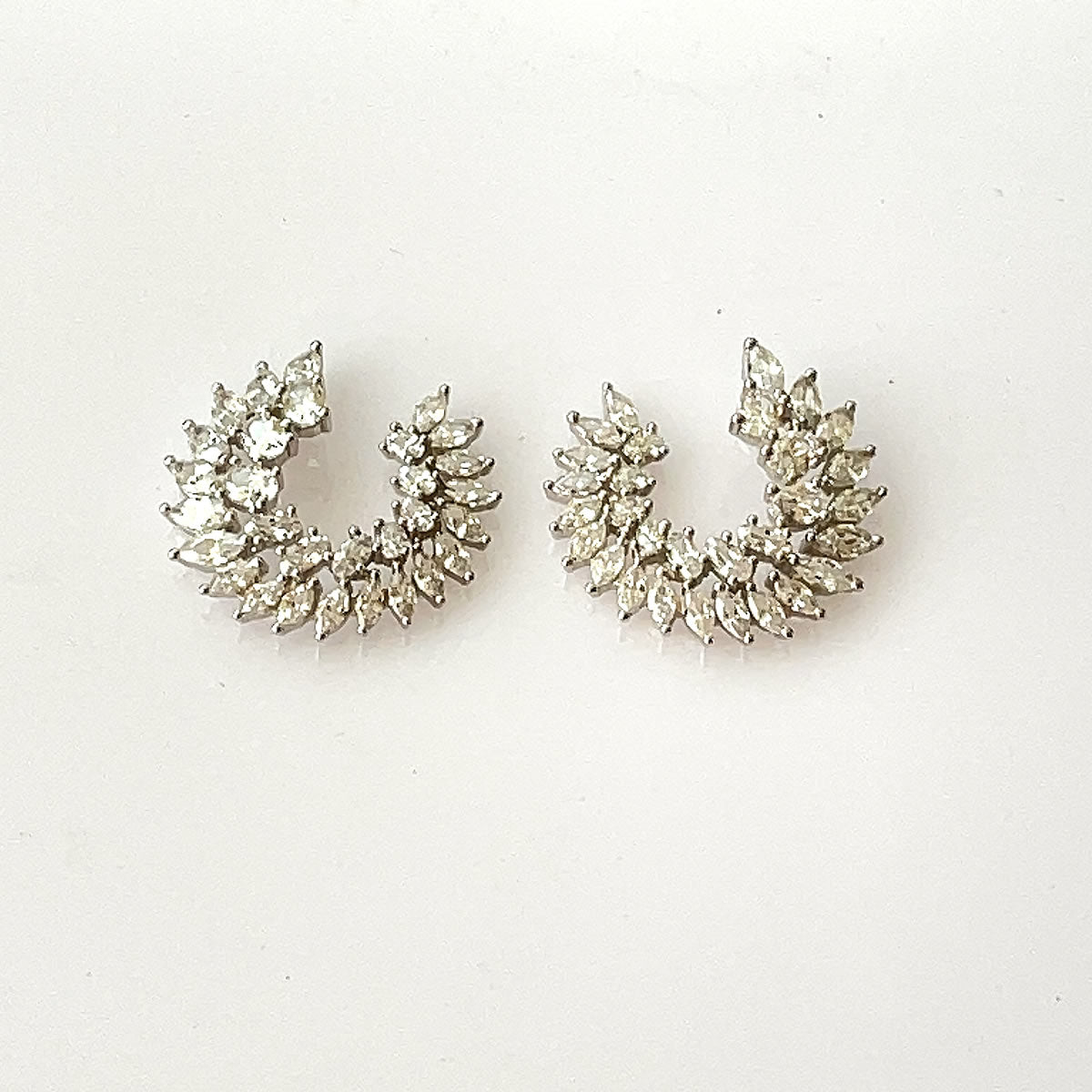 Silver pears Earring