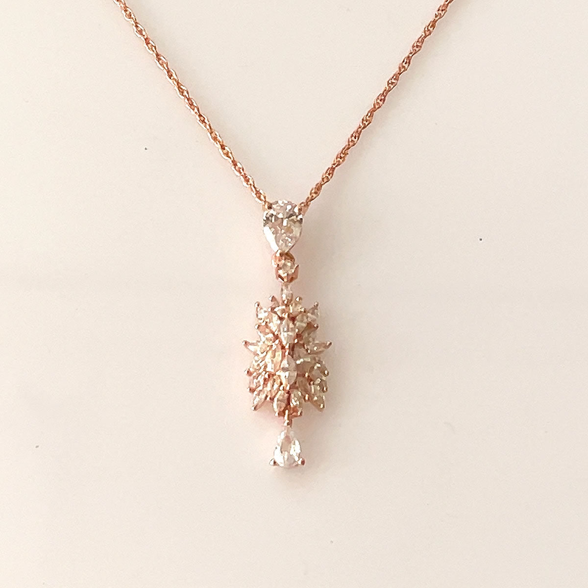 Rose gold plated Pendant 92.5 purity silver